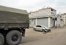 ДТП в Свободном: военный «Урал» переехал иномарку