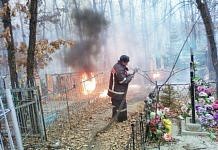 Накануне Радоницы в Свободном горело кладбище