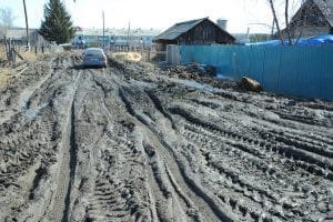 Космодром утопил село в грязи. Новости