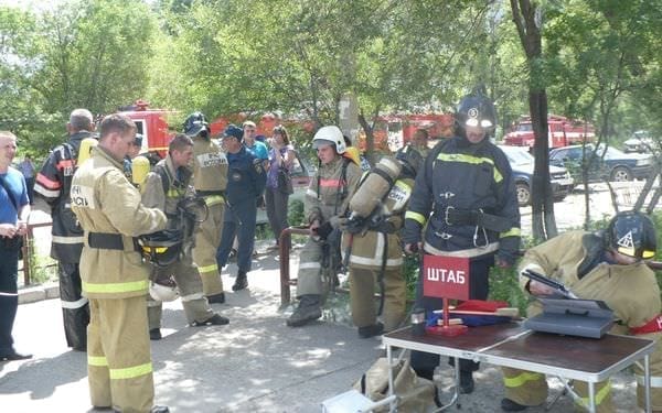 Учения пожарных. Новости