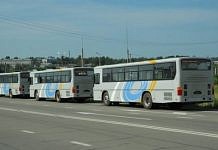 В Свободном торжественно встретили колонну новых автобусов