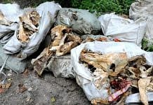 11 мешков с черепами и костями животных выбросили местные производители колбасы на окраине Свободного
