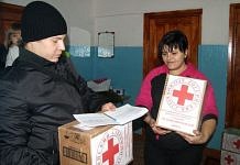 Молодёжный парламент Свободного передал посылки от Красного Креста беженцам с Украины
