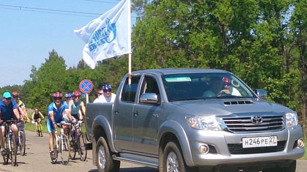 Свободный и «Газпром» провели первый совместный велопробег в День России. Новости