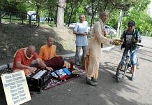 Хабаровским монахам-кришнаитам нравится бывать в Свободном