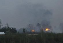 Лесной пожар в Свободненском районе перекинулся на хозпостройки в Юхте