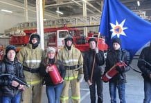 Пожарные города Циолковский пригласили в гости воспитанников школы-интерната из Свободного