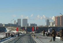 На китайско-российской границе успешно ведётся строительство трансграничного моста
