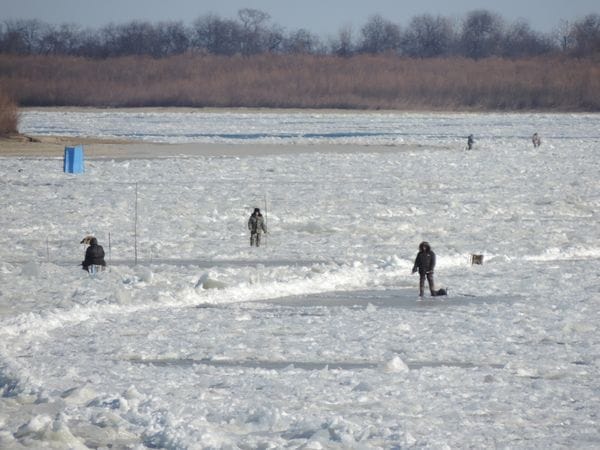 Любителей зимней рыбалки в Свободном не пугает тонкий лёд. Новости