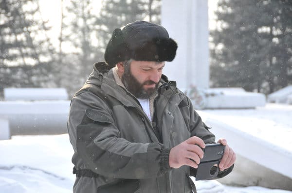 Велотурист и миротворец из Грузии Нодар Беридзе не боится амурских морозов. Новости
