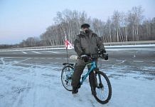 Велотурист и миротворец из Грузии Нодар Беридзе не боится амурских морозов