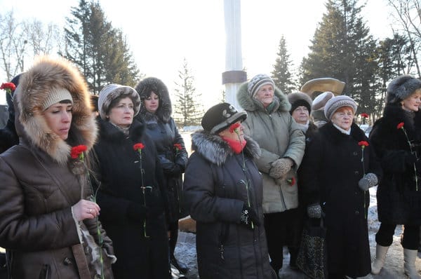 Аллею Героев в Свободном вновь украсили гвоздики на снегу. Новости