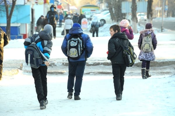 Сильные морозы стали причиной отмены занятий в амурских школах