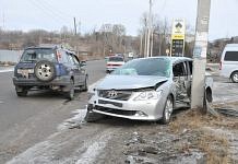 В ДТП около автозаправки пострадала иномарка администрации Свободненского района