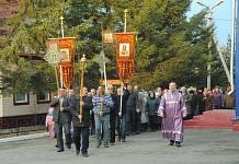 Крестный ход с Плащаницей прошёл в Свято-Никольском храме Свободного в Страстную пятницу