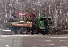 На федеральной трассе «Амур» в Свободненском районе столкнулись два грузовика