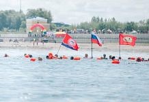 Китайский праздник «День воды» отметили международным заплывом через Амур