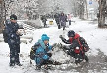 Свободненцы в восторге от пришедшей в город снежной сказки