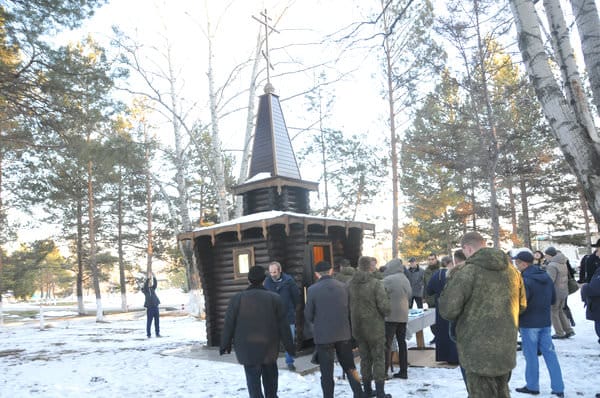 Часовня в честь Георгия Победоносца открылась на территории базы ГСМ в Свободном. Новости