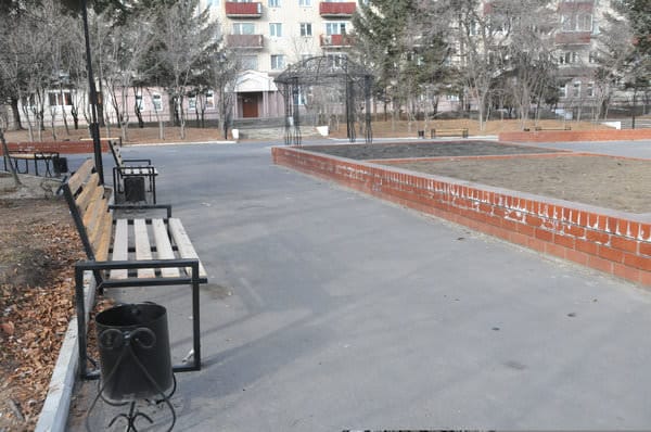 Обещанную музыкальную скамейку в сквере Свободного установят весной. Новости