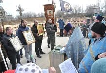 Крестный ход с Казанской иконой Божией Матери свободненцы завершили у будущего храма