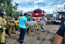 Амурские пожарные и медики приняли участие в учебном ДТП