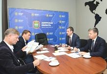 Губернатор Приамурья решал на встрече в Москве вопрос о строительстве путепровода в Свободном