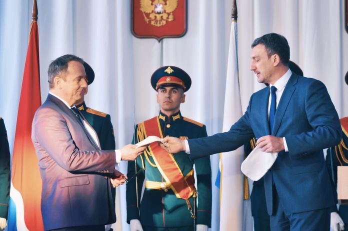 Губернатор поздравил Владимира Константинова с вступлением в должность мэра Свободного
