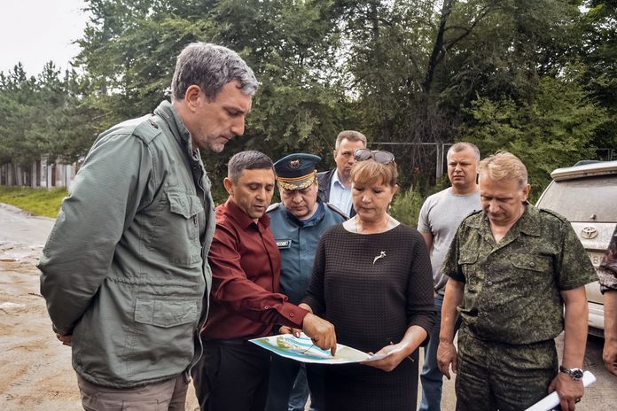 Губернатор Приамурья проверил готовность Благовещенского района к встрече гребня паводка