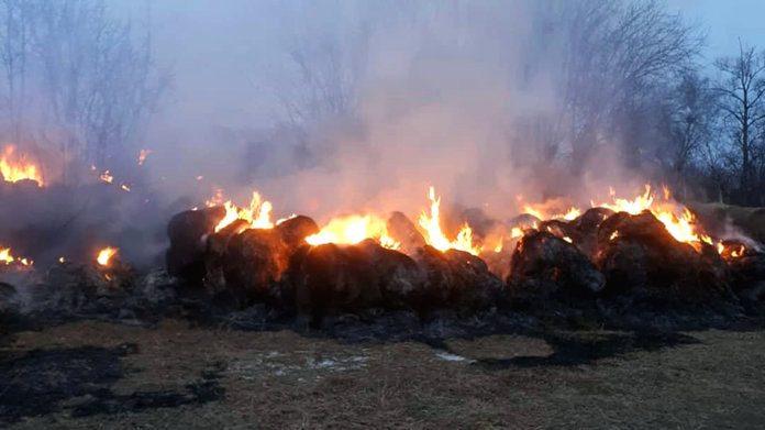 В двух амурских сёлах за сутки сгорело почти 200 рулонов сена