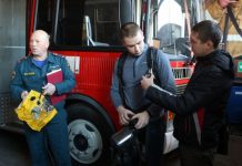 Для амурских студентов провели открытый урок в пожарно-спасательной части