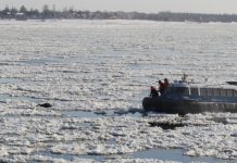 Амурчанина сняли с отколовшейся льдины на реке Зея в районе Благовещенска
