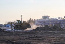 Строительство новой взлётно-посадочной полосы не мешает работе аэропорта Благовещенск
