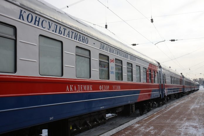 Медицинский поезд «Академик Фёдор Углов» сделает остановки на амурских станциях