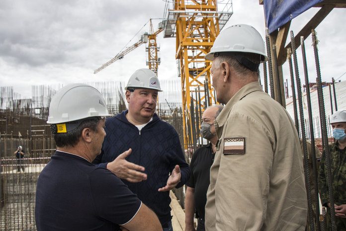 Глава Роскосмоса Дмитрий Рогозин посетил с рабочим визитом космодром «Восточный»