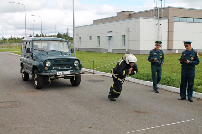 В ЗАТО Циолковский прошли соревнования по пожарному многоборью