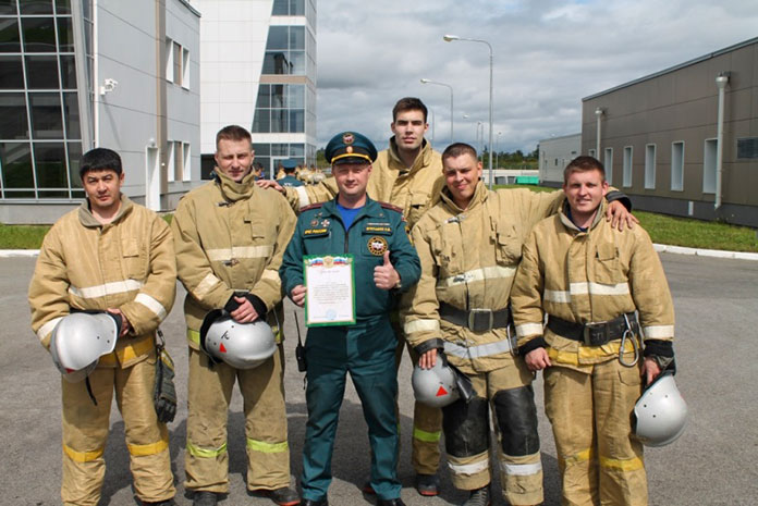 В ЗАТО Циолковский прошли соревнования по пожарному многоборью