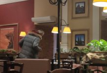 В Благовещенске посетитель кафе похитил интерьерную картину