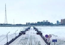 Понтонный мост для перевозки грузов через Амур закрыт из-за ухудшение ситуации с COVID-19 в КНР