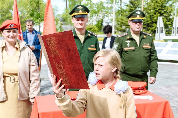 Торжественная присяга юнармейцев в Свободном прошла на Мемориале Славы