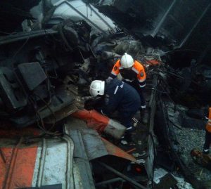 Число погибших при столкновении грузовых поездов в Приамурье увеличилось до 4