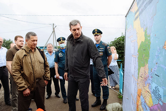 Юрий Трутнев ознакомился с ходом ликвидации последствий паводка в Приамурье