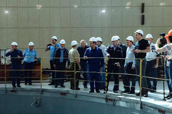 Губернатор Василий Орлов и руководитель Федерального агентства водных ресурсов Дмитрий Кириллов посетили Бурейскую ГЭС