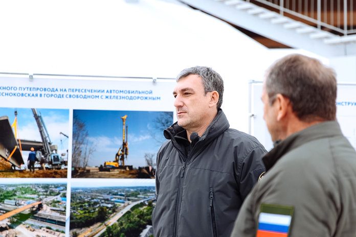 Губернатор Василий Орлов: «Ожидаем, что новый путепровод в Свободном прослужит более 70 лет»