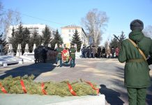 Торжественный митинг в честь Дня защитника Отечества прошёл на Мемориале Славы в Свободном