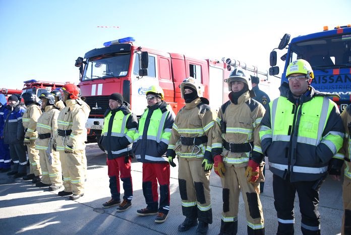 Пожарные ликвидировали условное возгорание в 200 метрах от Амурского ГПЗ