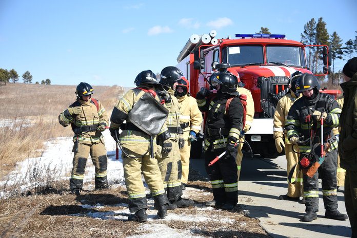 Пожарные ликвидировали условное возгорание в 200 метрах от Амурского ГПЗ