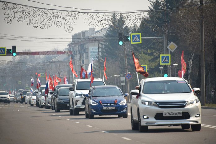 Автопробег в честь Дня Победы стал одним из ярких событий мая в Свободном