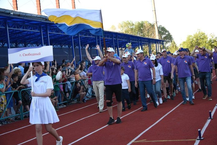 Церемония открытия спартакиады городов Амурской области прошла в Свободном