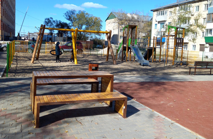 Программа «1000 дворов» поможет в этом году благоустроить почти полсотни детских площадок в амурских городах